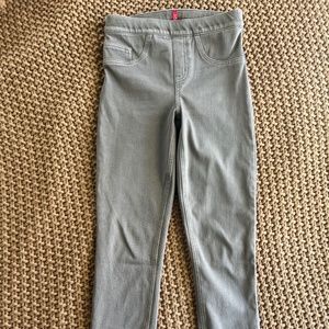 Spanx Jean-ish Ankle Leggings Womens Small Gray Stretch Pull On